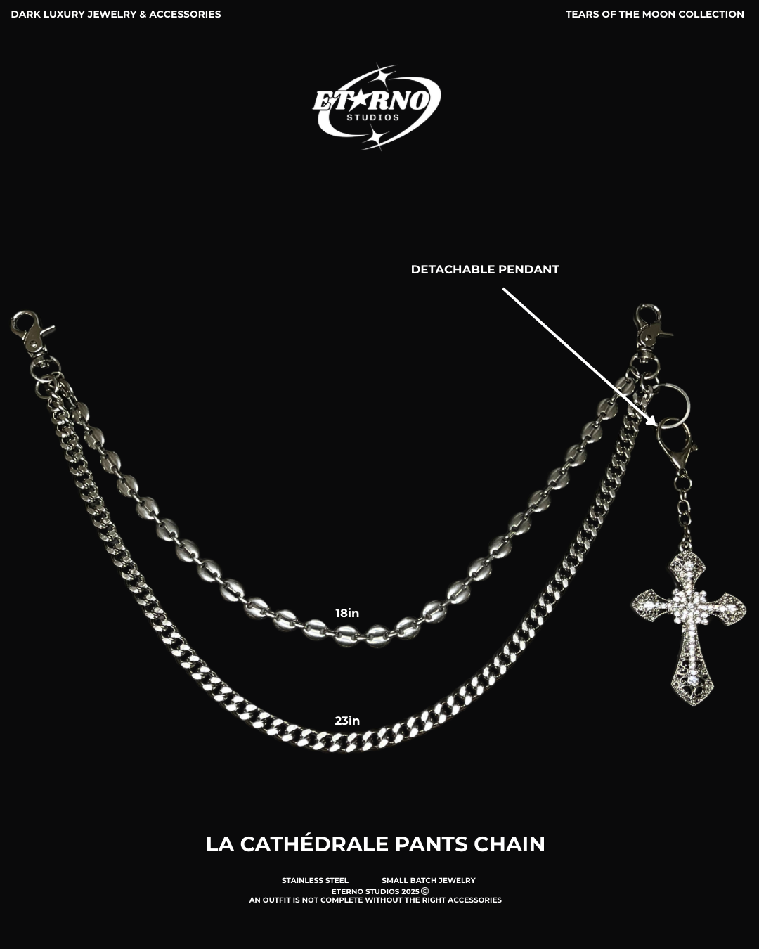 LA CATHÉDRALE PANTS CHAIN