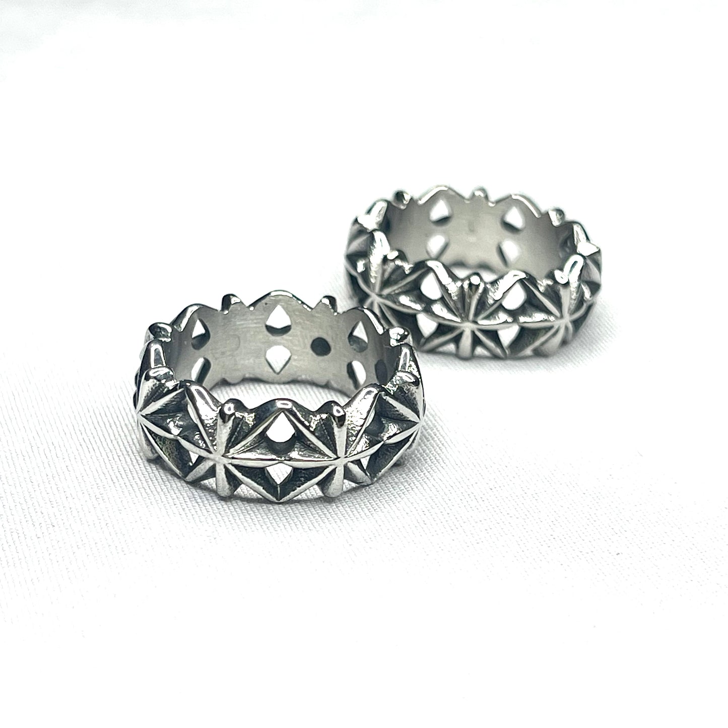 ASTERISKS BAND RING