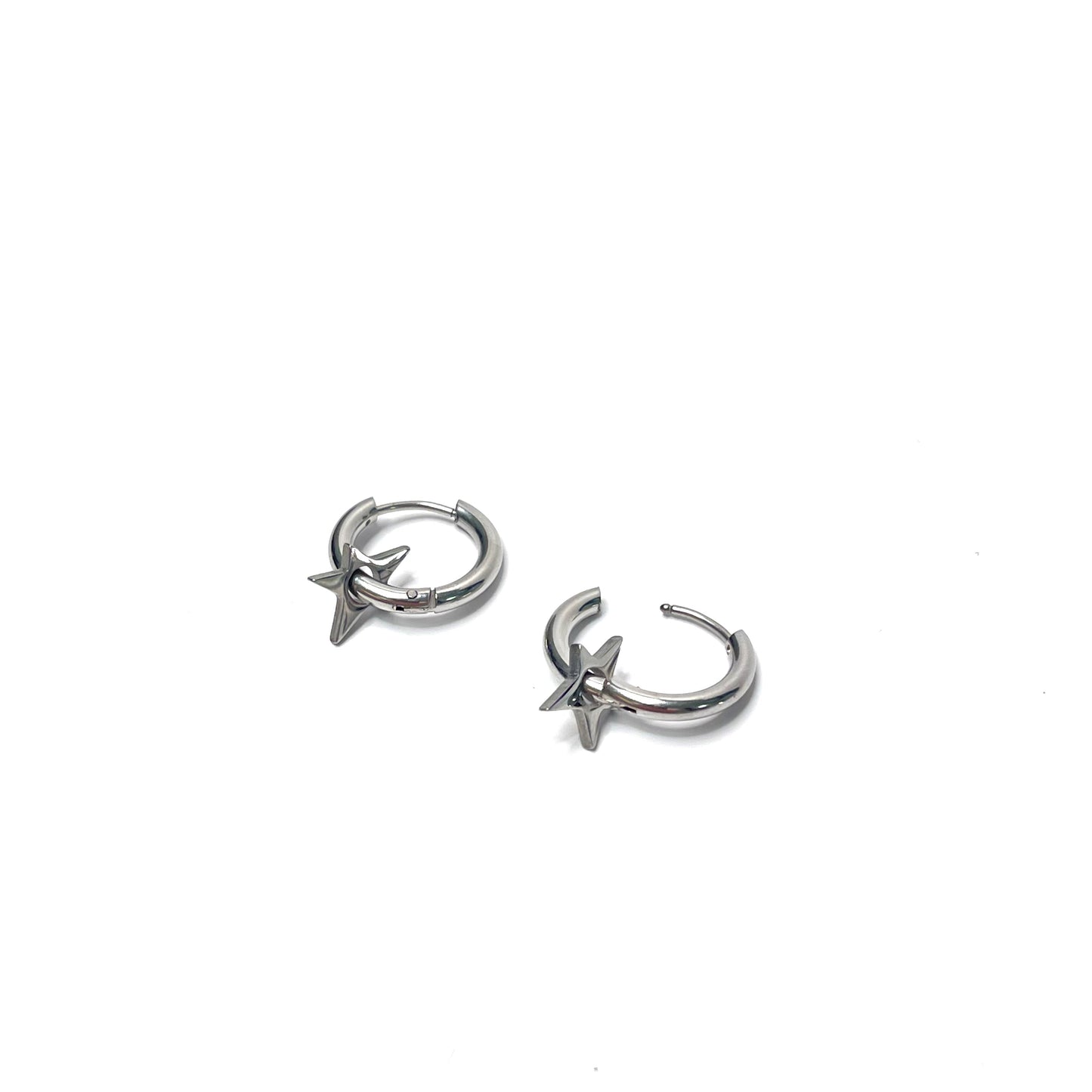 ASYMMETRICAL STAR MINI HOOPS