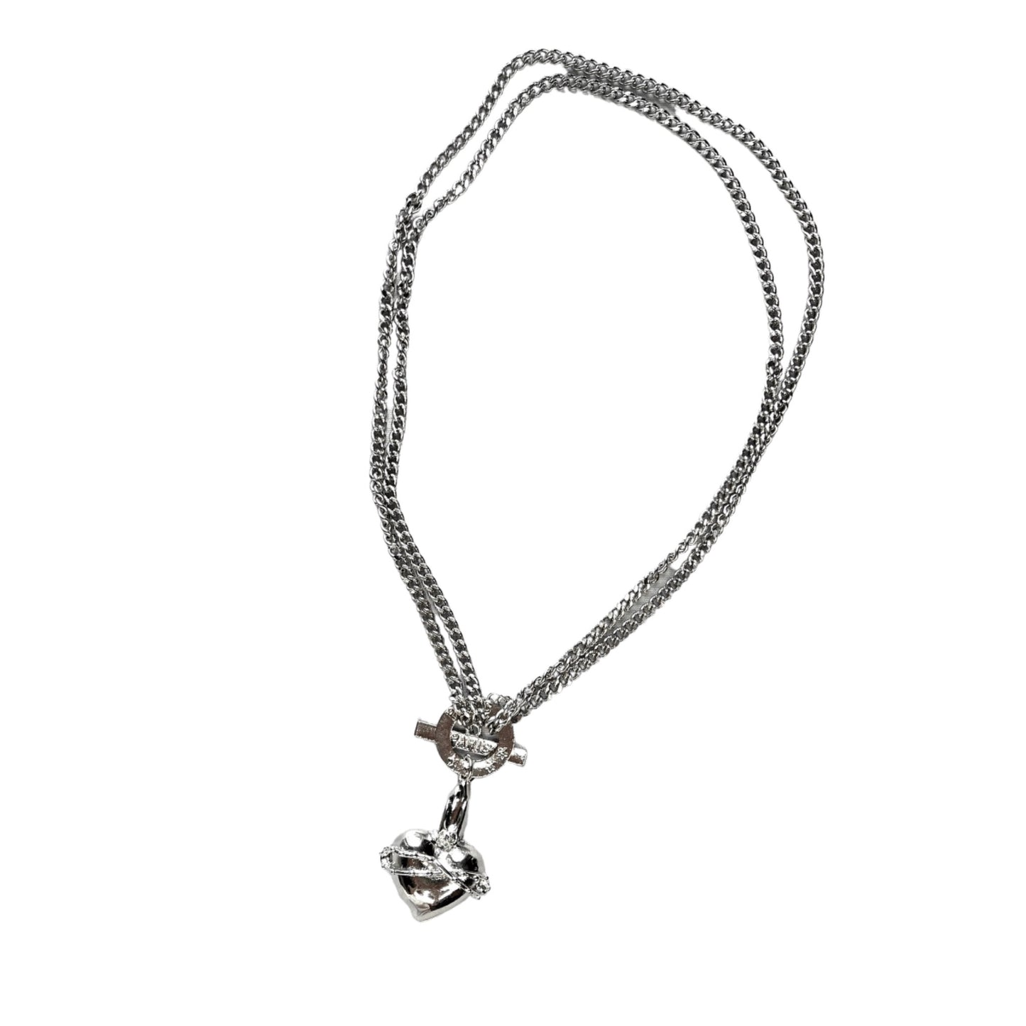 LAYERED LOVE BUCKLE CLAVICLE CHAIN