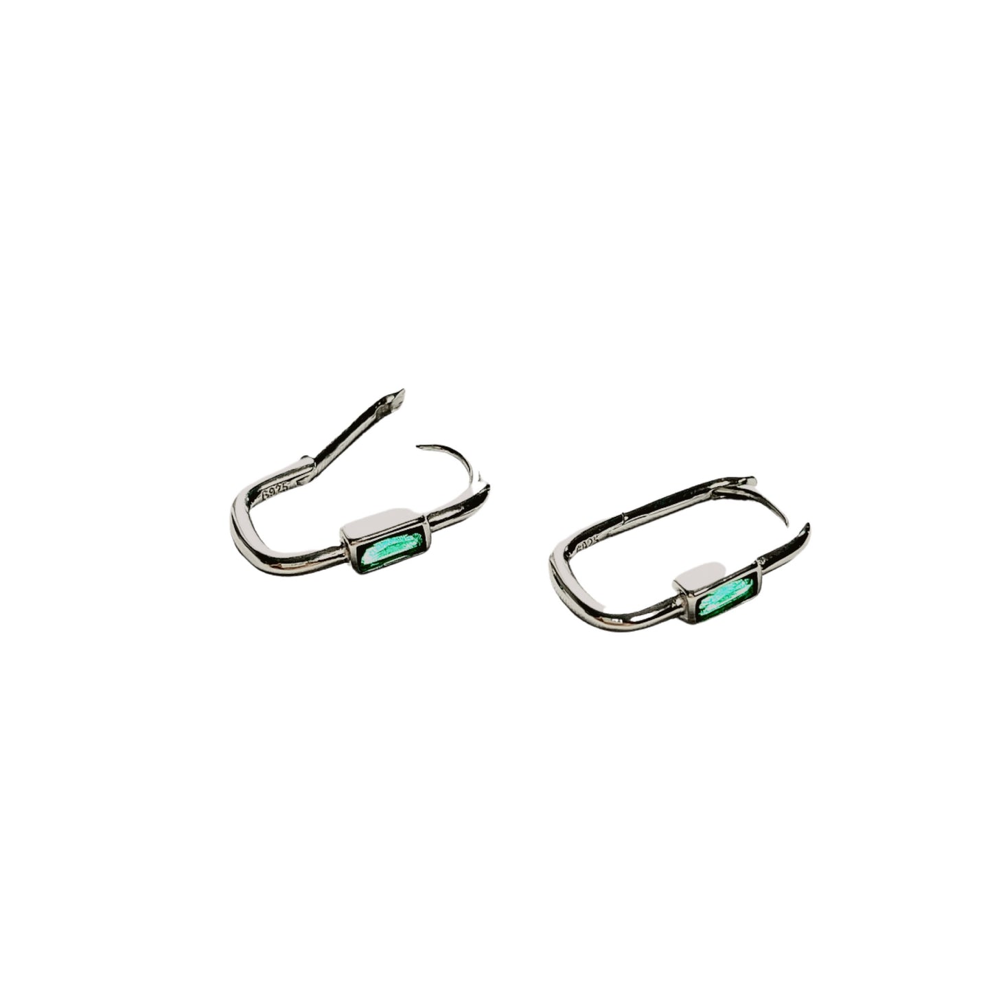 EMERALD ZIRCON EARRINGS