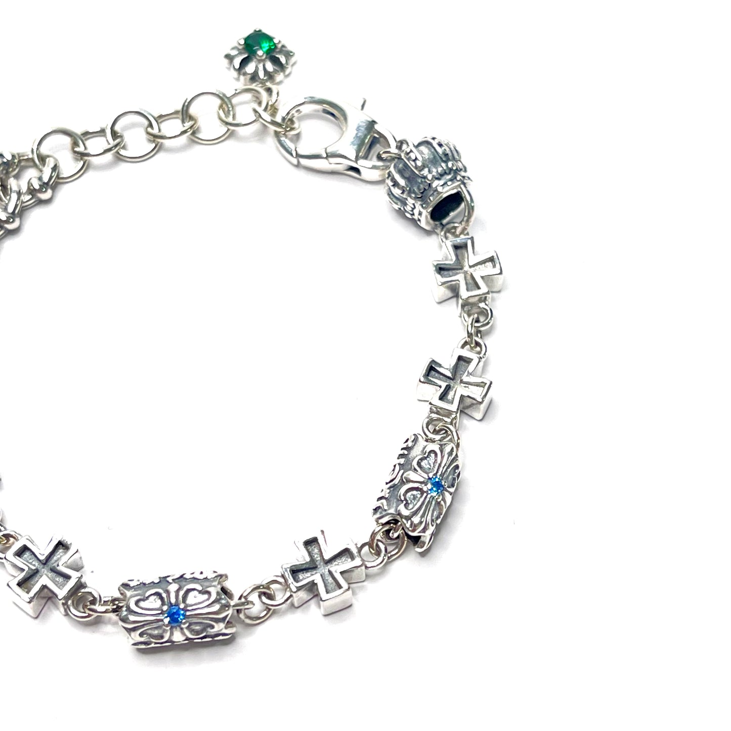 FLOWER CROWN CHARM BRACELET