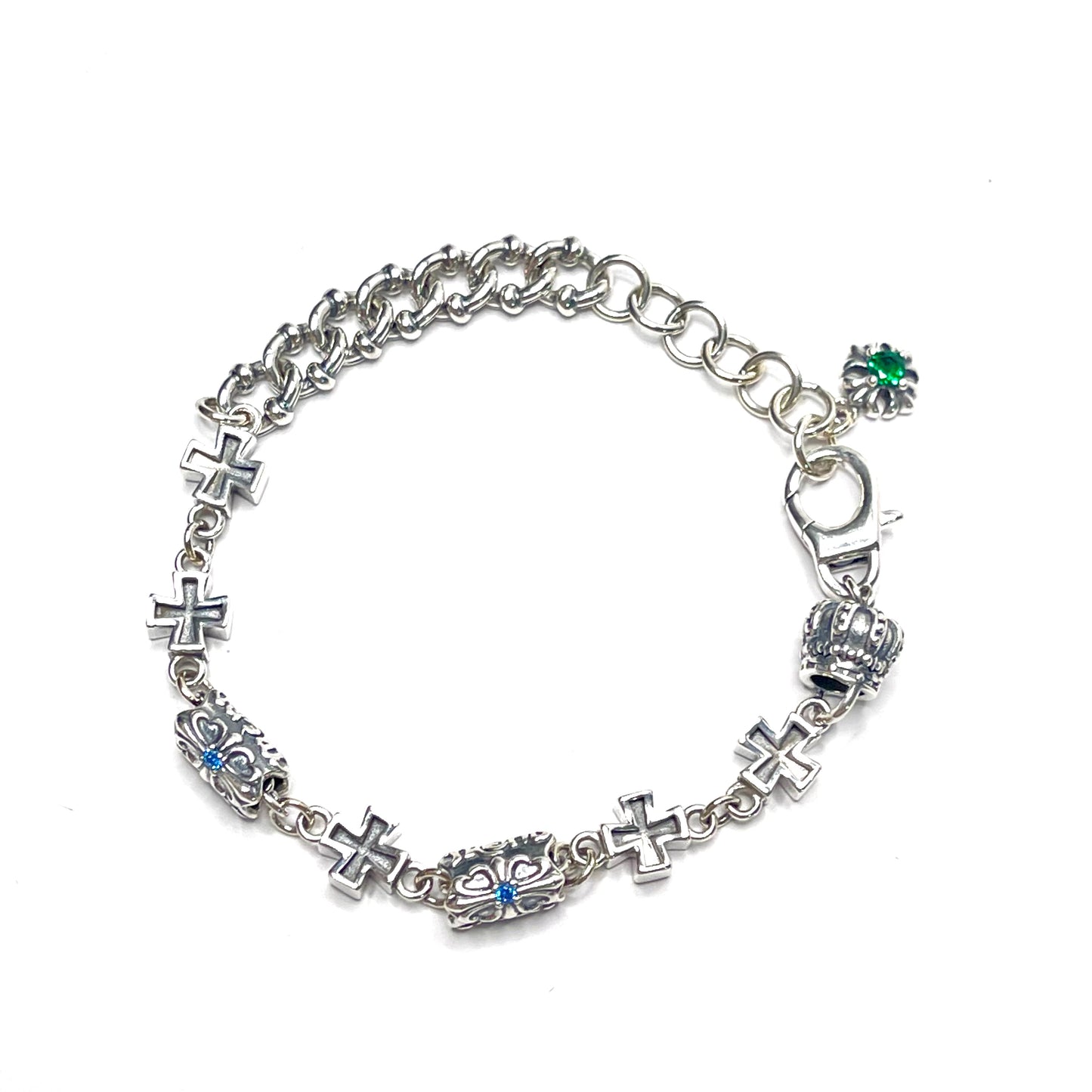FLOWER CROWN CHARM BRACELET