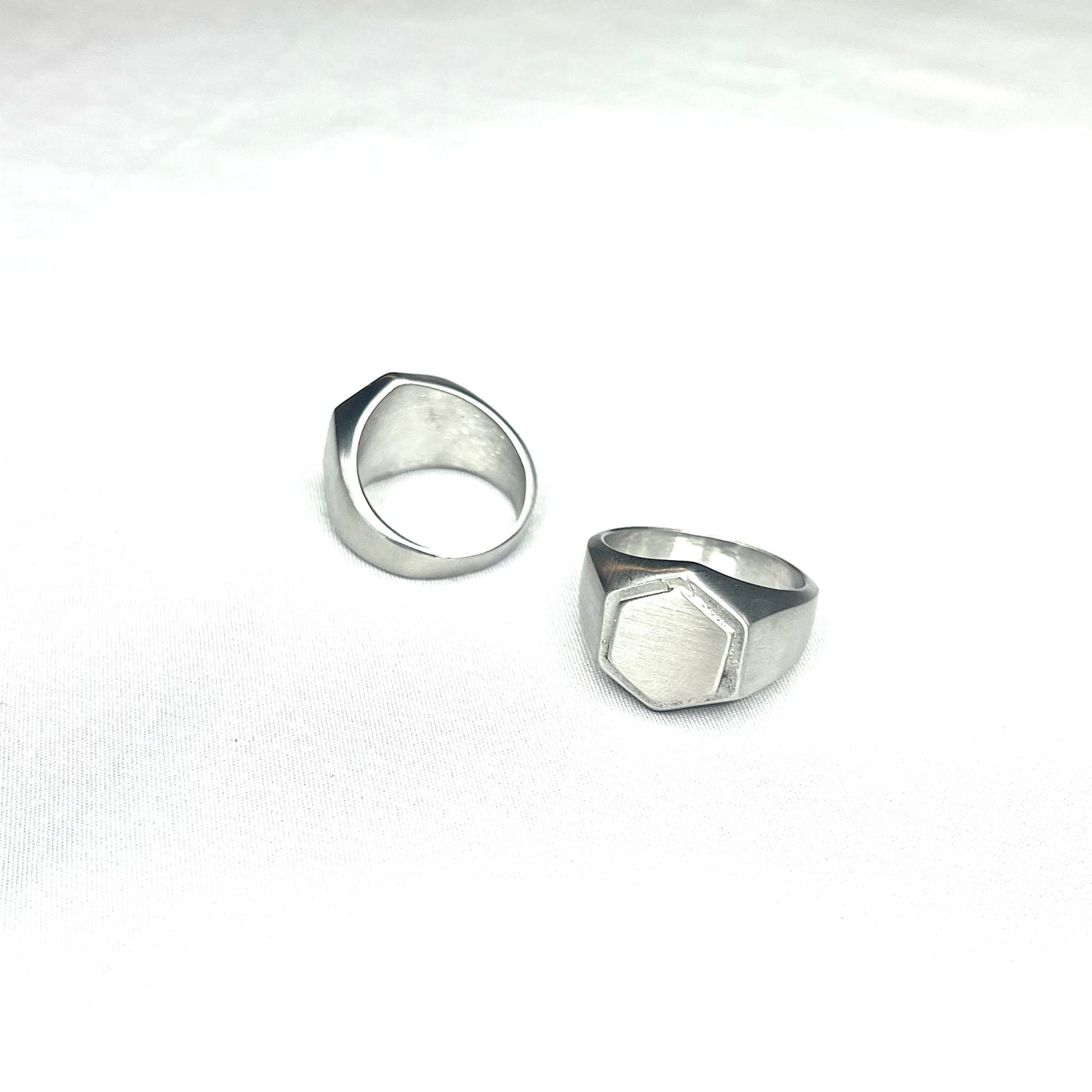 HEXAGON SIGNET RING