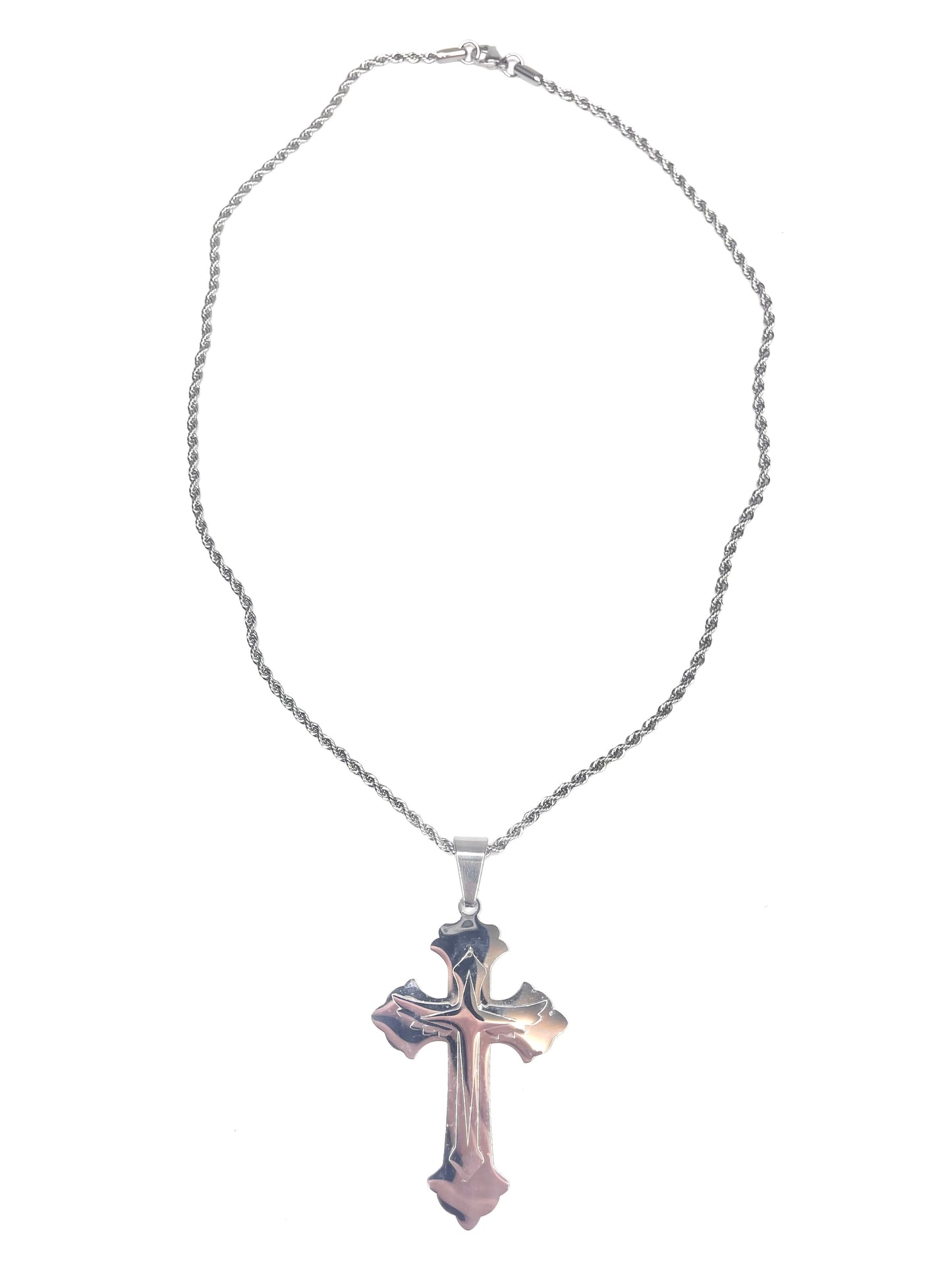 CHROME CROSS CHAIN