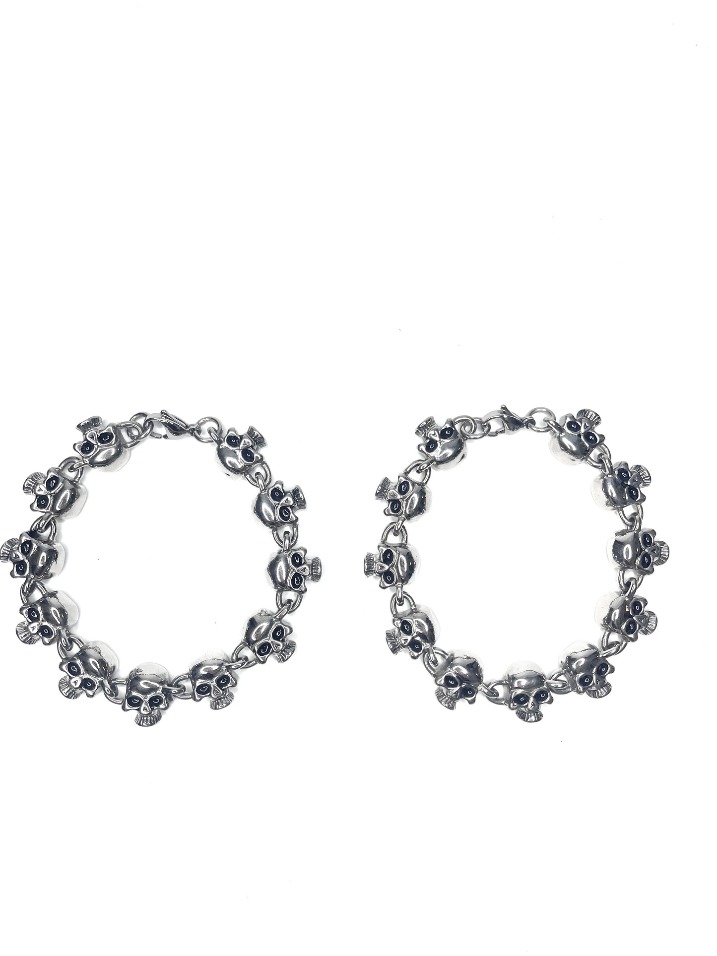 SILVER SKULLCAP BRACELET