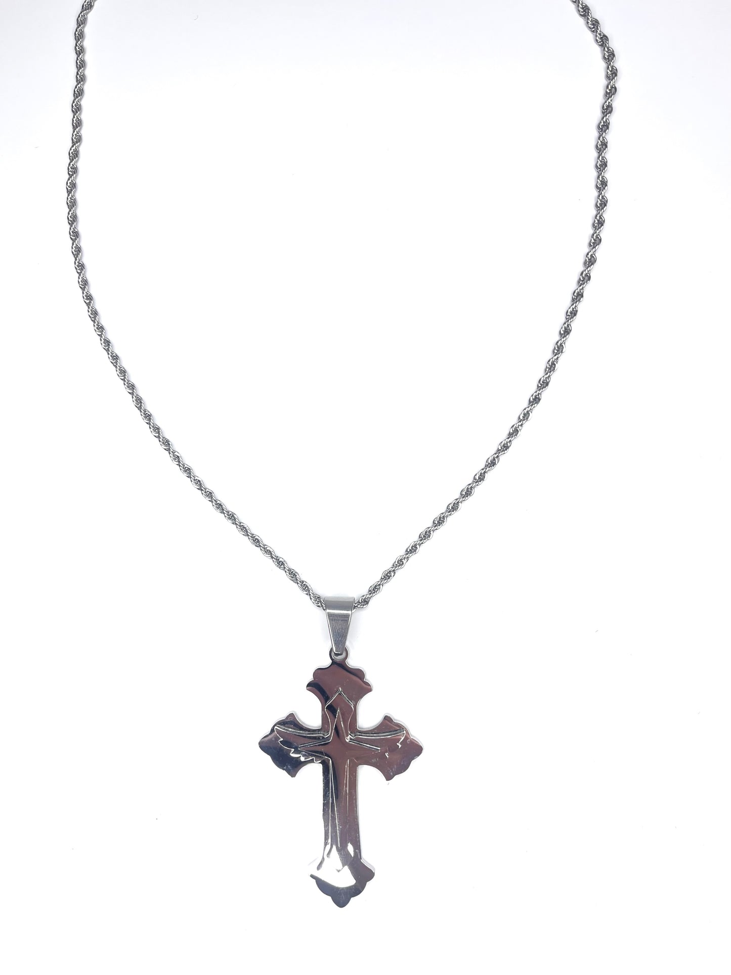 CHROME CROSS CHAIN