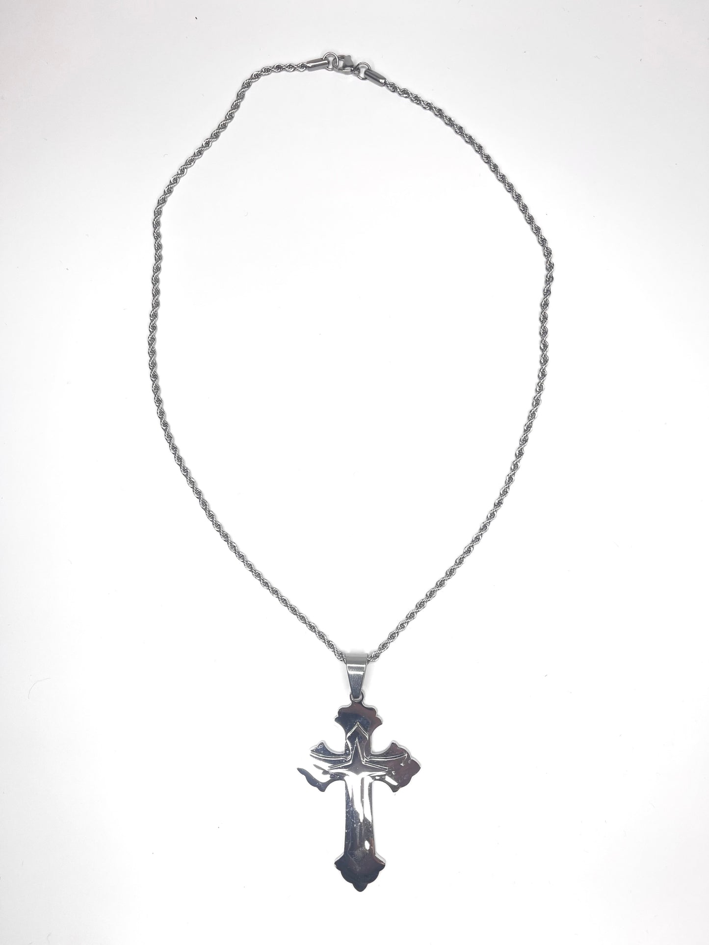 CHROME CROSS CHAIN