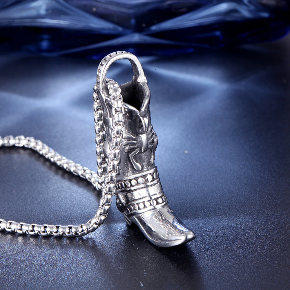 COWBOY BOOT NECKLACE