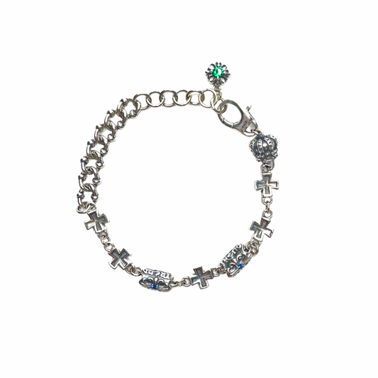 FLOWER CROWN CHARM BRACELET