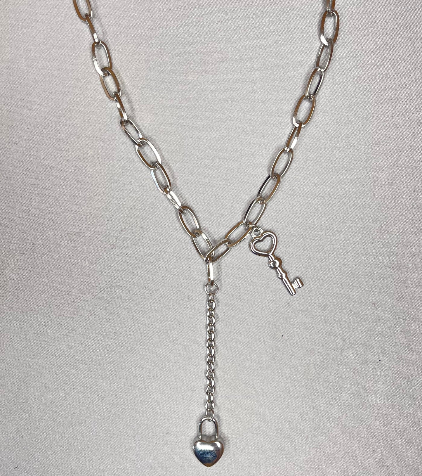 HEART KEY LOCK CHAIN