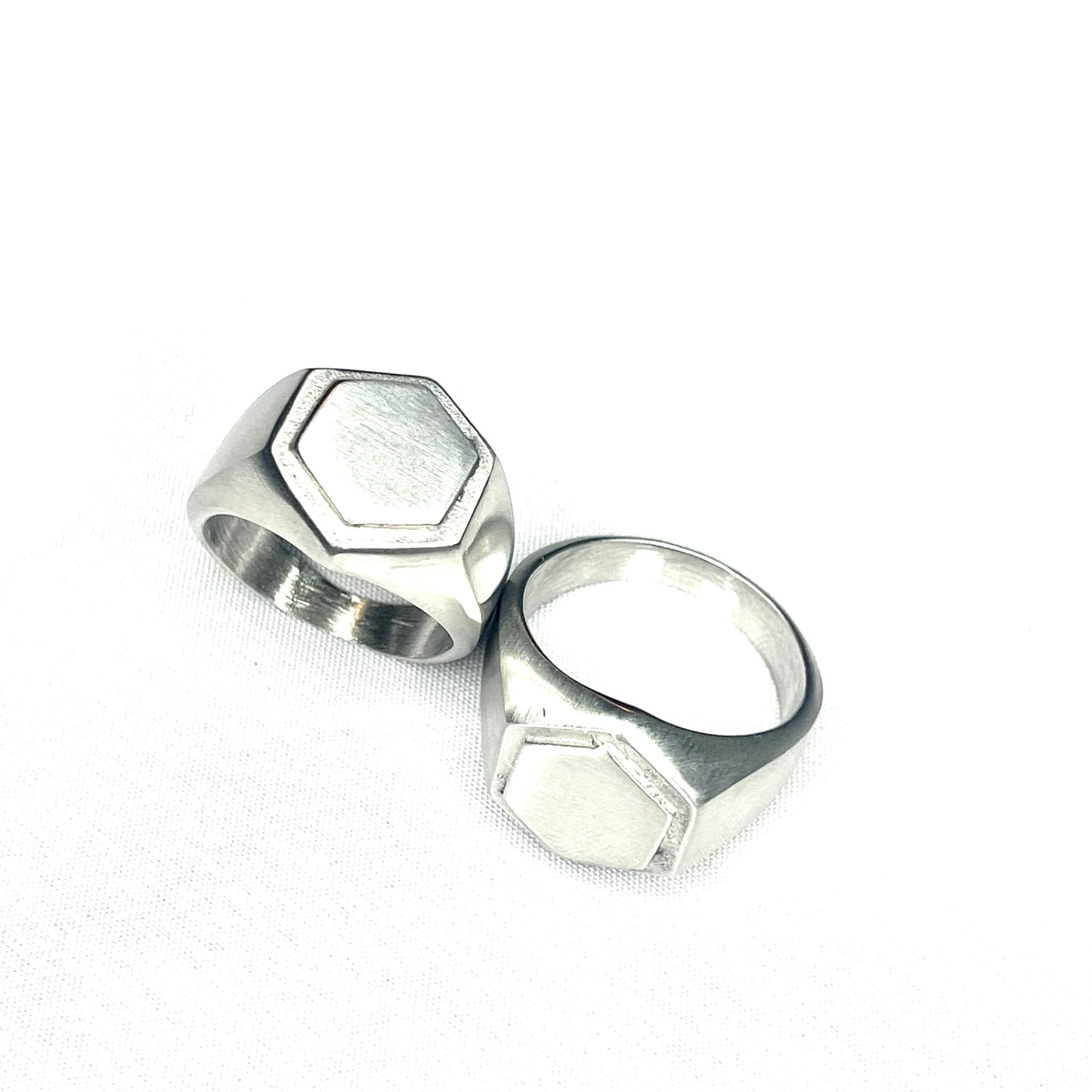 HEXAGON SIGNET RING