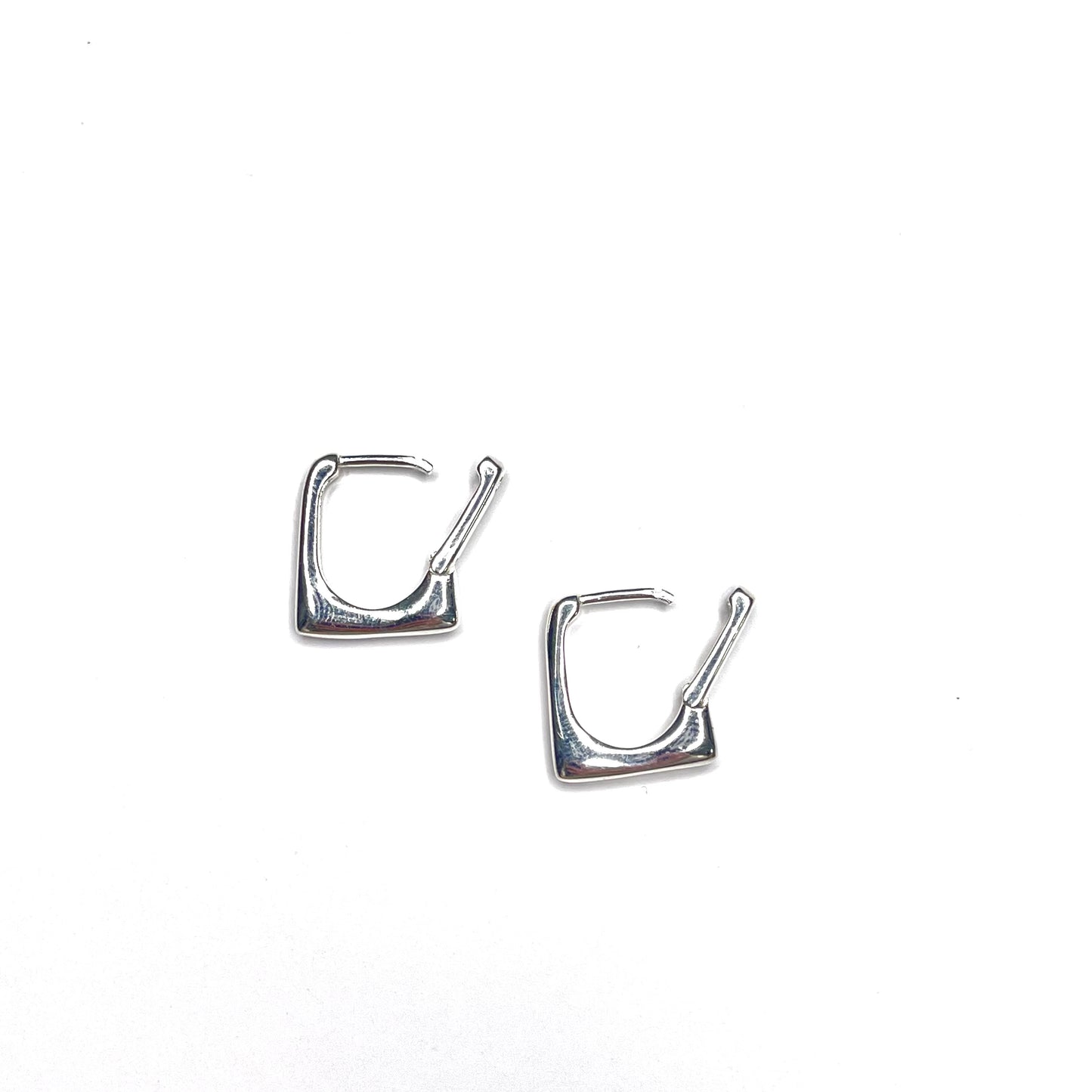 SQUARE HUGGIE EARRINGS