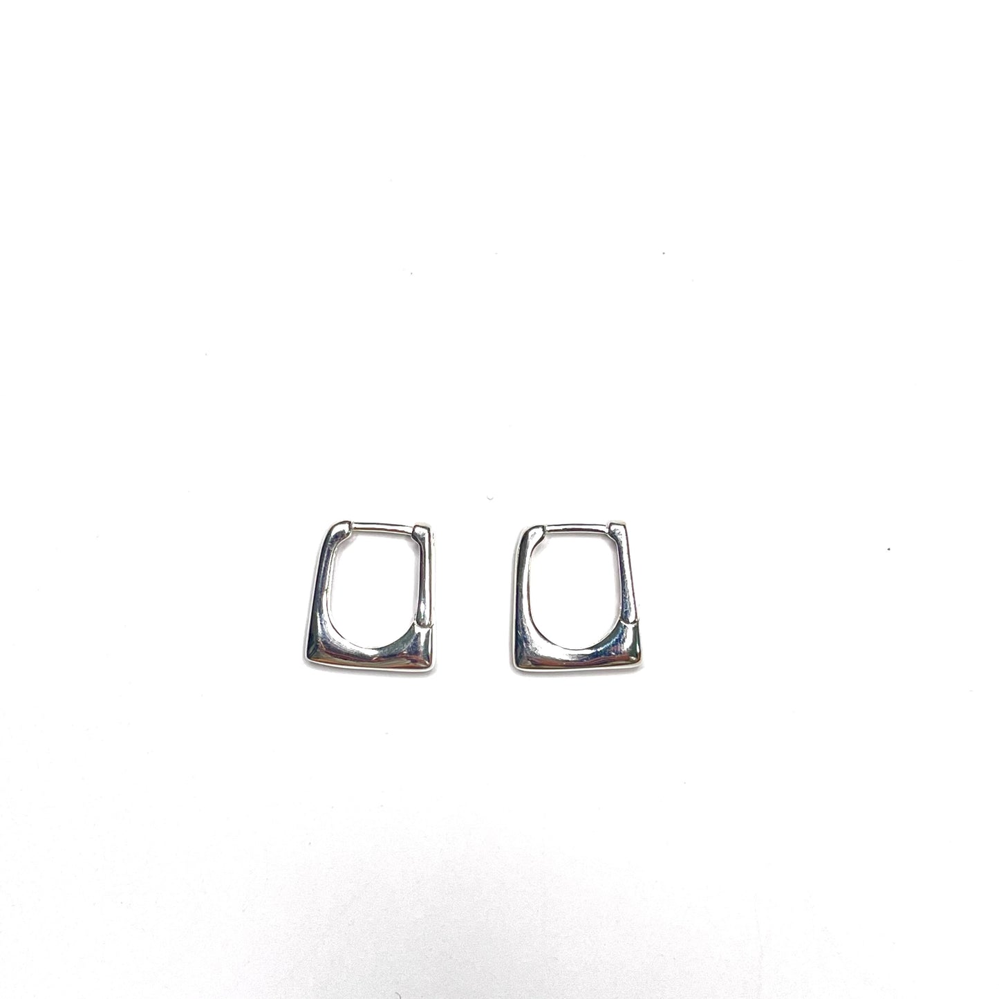 SQUARE HUGGIE EARRINGS