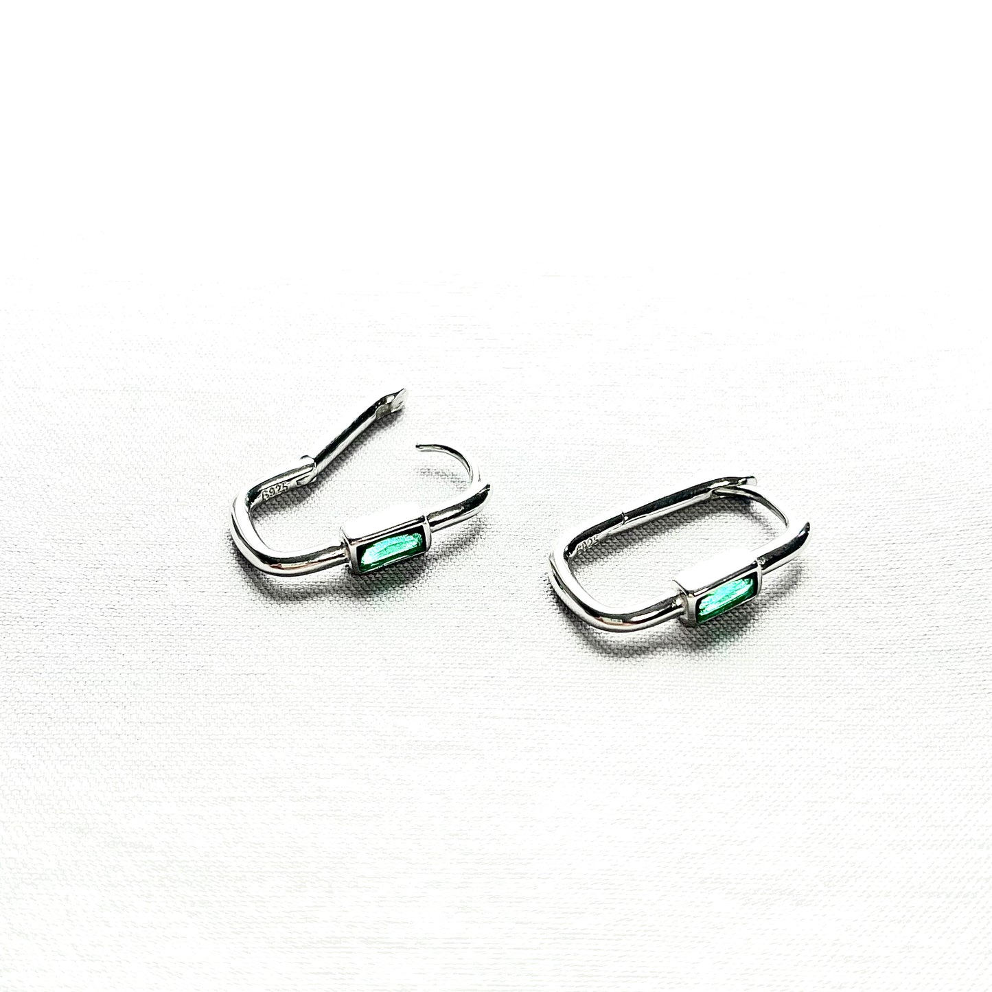 EMERALD ZIRCON EARRINGS