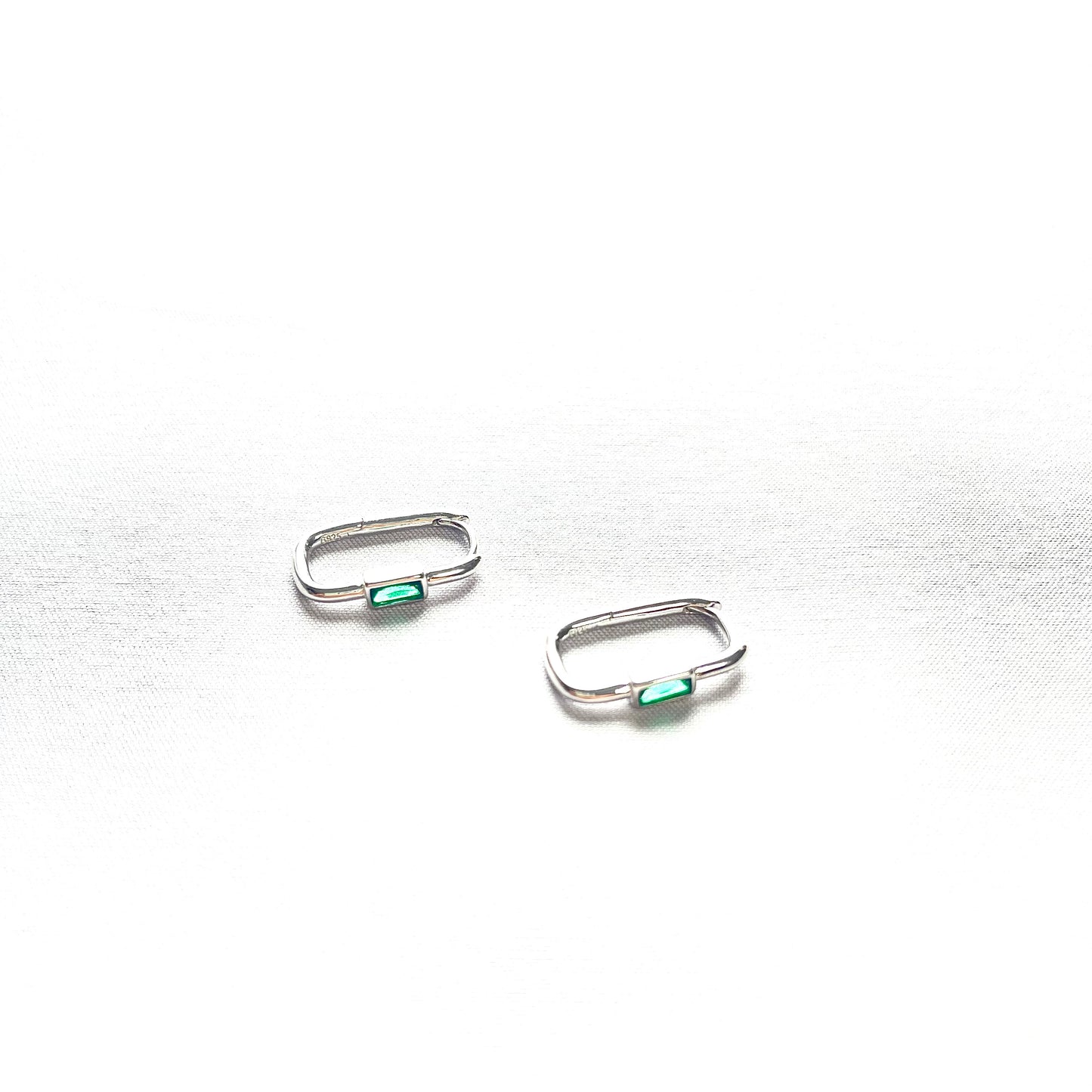 EMERALD ZIRCON EARRINGS